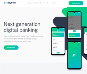 Bank Landing Page UI